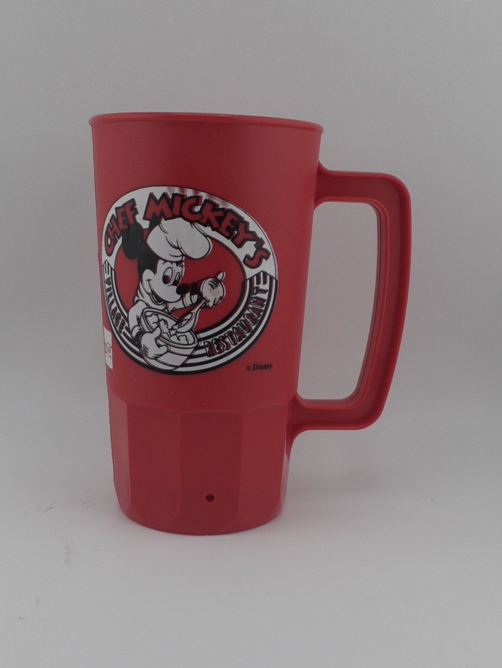 Vintage Disney Coca Cola Chef Mickey Plastic Cup Red